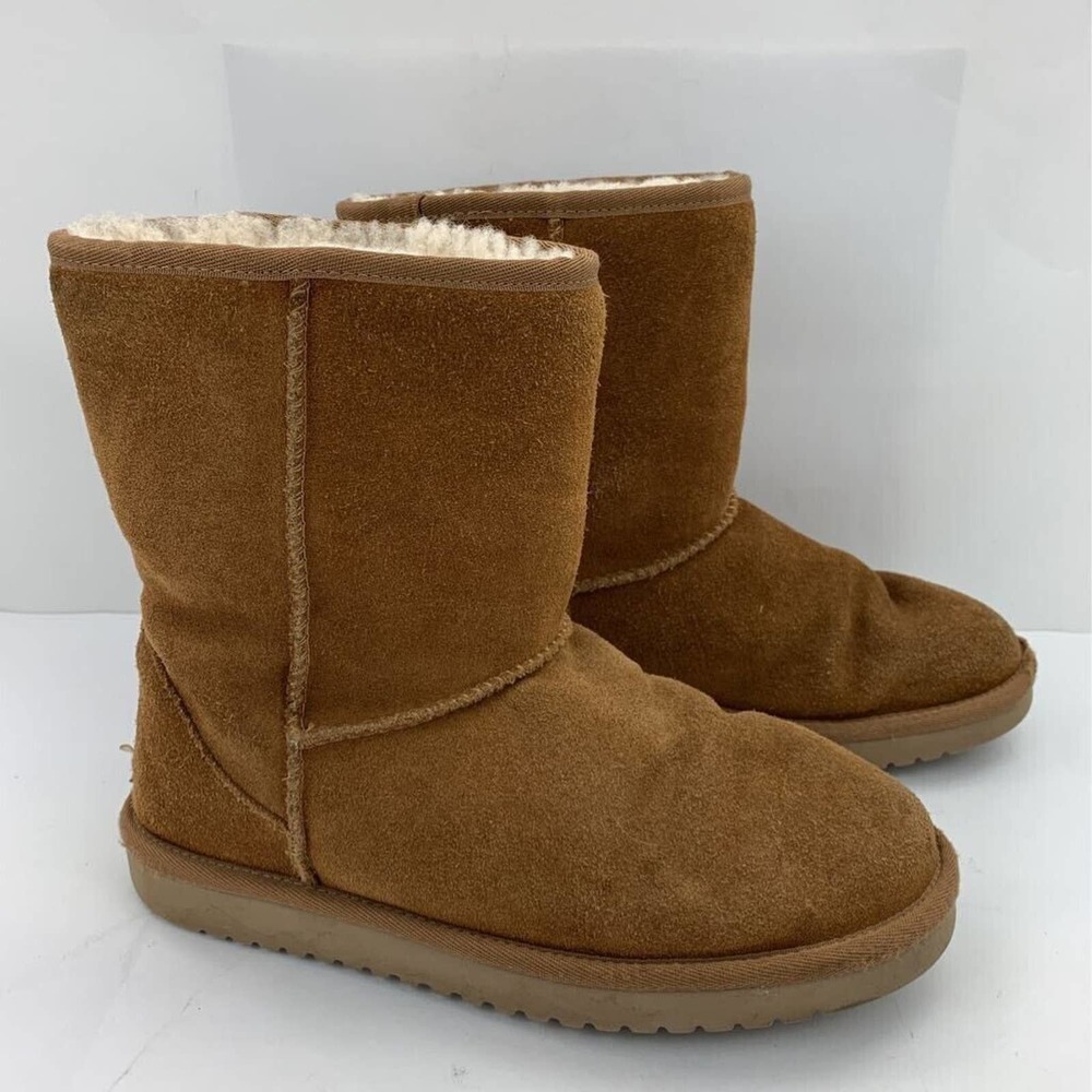 Koolaburra By UGG Womens Koola Short Boots Brown Pull On Round Toe 7 - Picture 2 of 10
